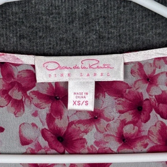 Oscar De La Renta Women's Pink Label‎ Floral Robe S/XS Sheer Bridal EUC Pinks - Picture 2 of 9